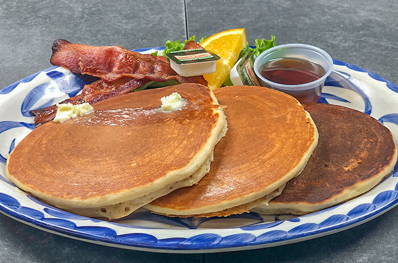 Pancakes y bacon